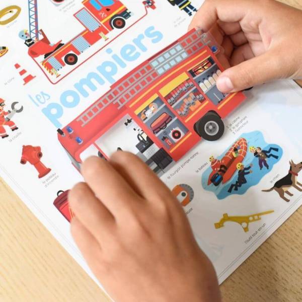 Poppik Mini discovery poster Pompiers