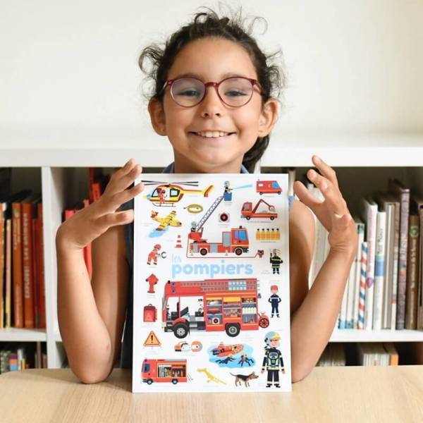 Poppik Mini discovery poster Pompiers