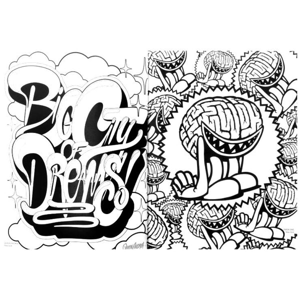 American Graffiti Coloring Book