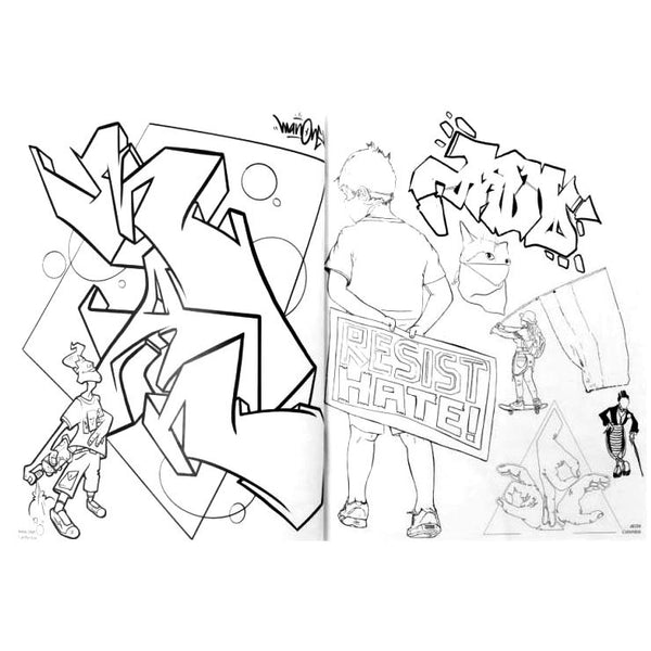 American Graffiti Coloring Book