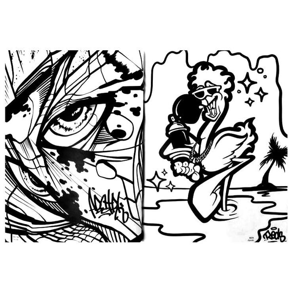American Graffiti Coloring Book