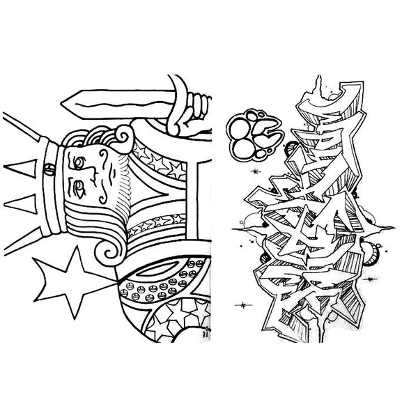 American Graffiti Coloring Book