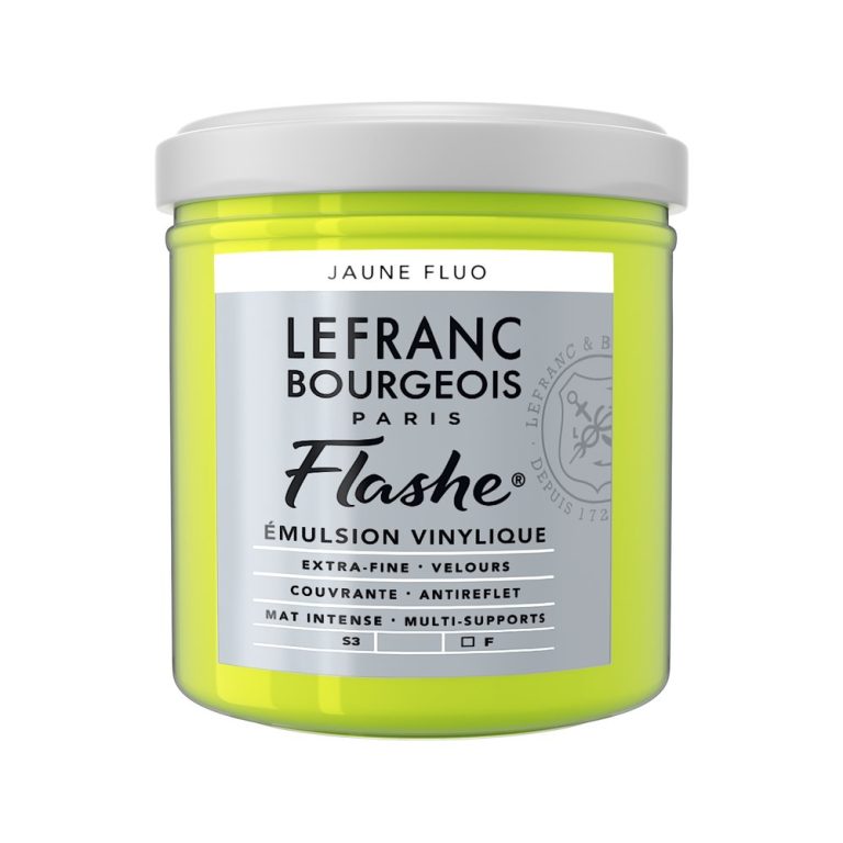 Peinture vinylique Flashe Jaune Fluo - 125ml