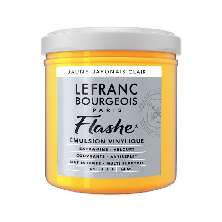 Peinture Flashe vinylique - Jaune japonais - 125 ml - Lefranc Bourgeois