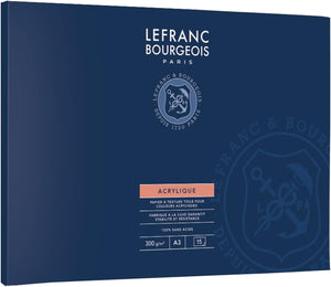 Lefranc Bourgeois Bloc Papier Acrylique 300g A3 15 feuilles