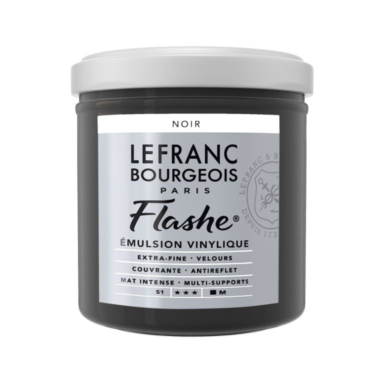 Peinture vinylique Flashe Noir - 125ml