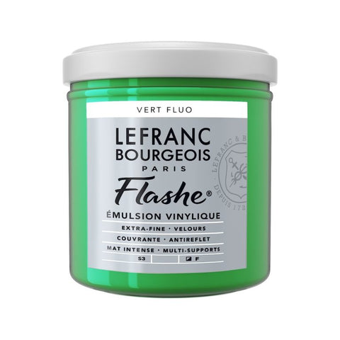 Peinture vinylique Flashe Vert Fluo - 125ml