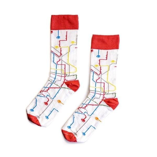 Chaussettes MTN Socks Metro blanc