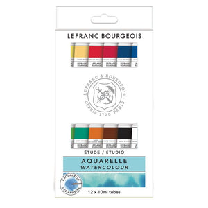 Assortiment d’Aquarelle Etude 12 tubes