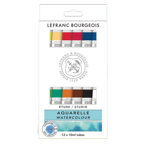 Assortiment d’Aquarelle Etude 12 tubes