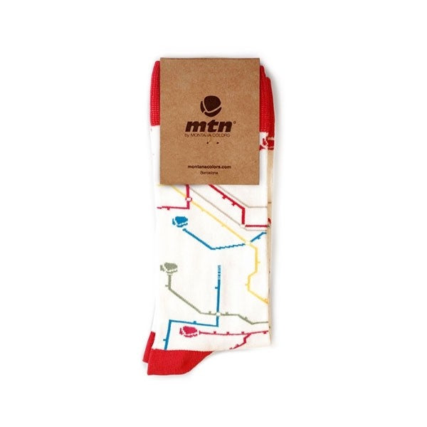 Chaussettes MTN Socks Metro blanc