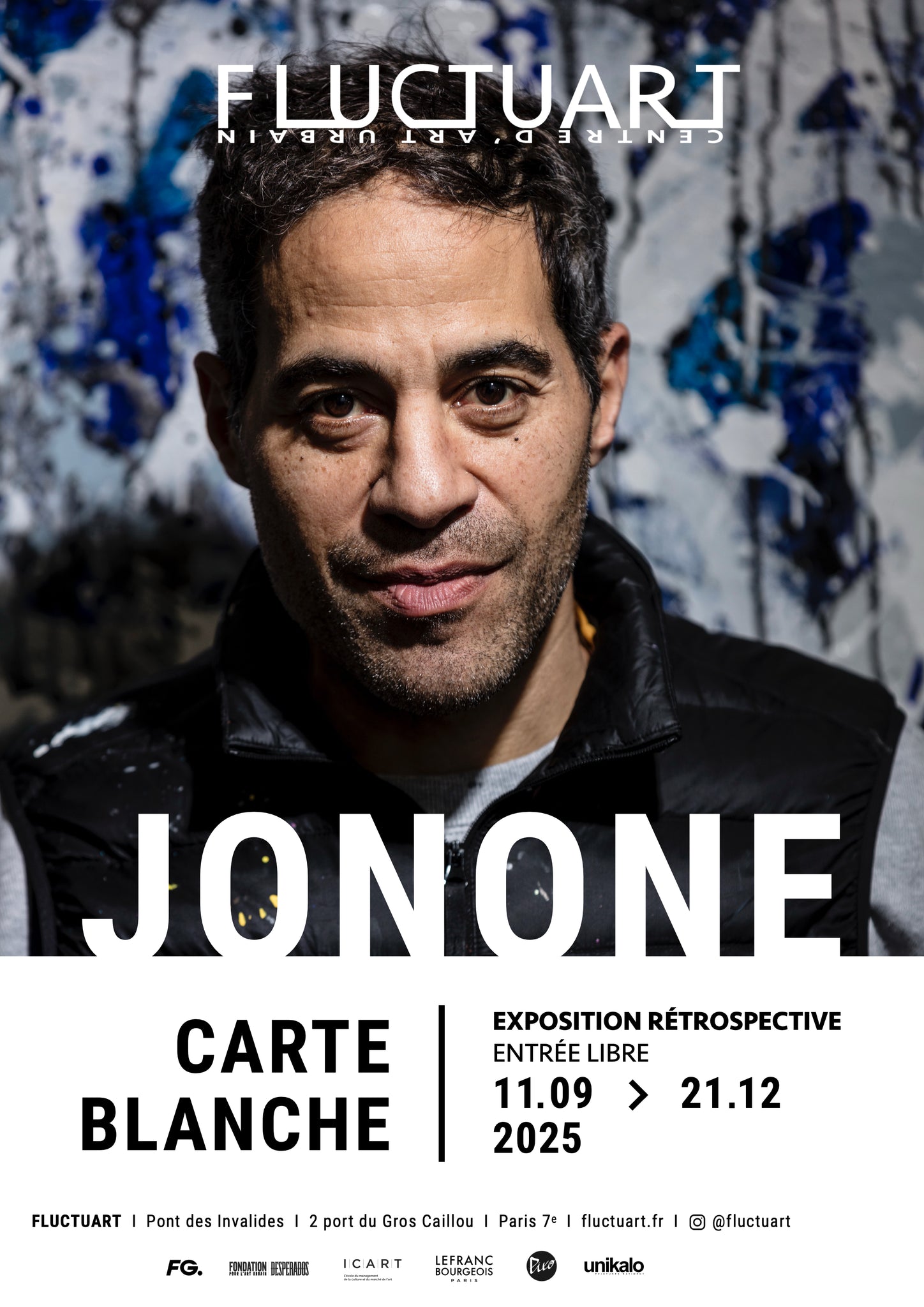 Affiche exposition Carte Blanche de JonOne