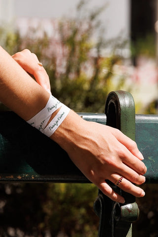Bracelet coton Paris je t'aime