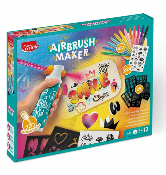 Coffret aérographe pour enfant Airbrush Maker Maped