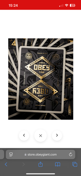 OBEY Playing Cards