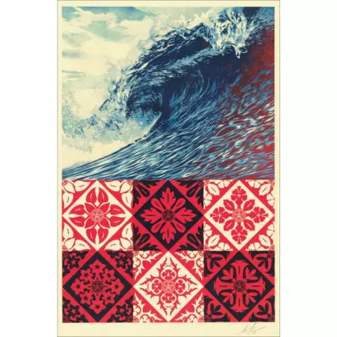 Obey - Wave of Distress Signed Offset Lithograph