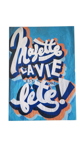 Carte postale "Mazette la vie est une fête" Toqué Frères