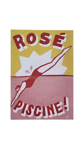 Carte postale "Rosé Piscine !" Toqué Frères