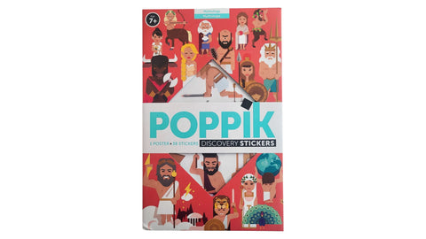 Poster pédagogique + 38 stickers MYTHOLOGIE (7-12 ans)