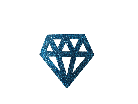 Broche Bleu à paillettes Le Diamantaire