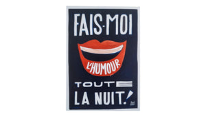 Carte postale "Fais moi l'humour toute la nuit" Toqué Frères