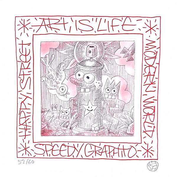 SPEEDY GRAPHITO - FOLLE HISTOIRE DE L'ART / COFFRET + Gravure