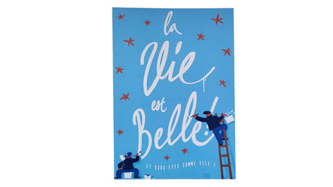 Carte postale "La vie est belle" Toqué Frères