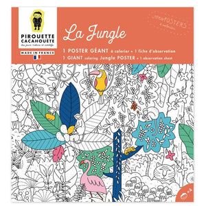 Poster à colorier La Jungle