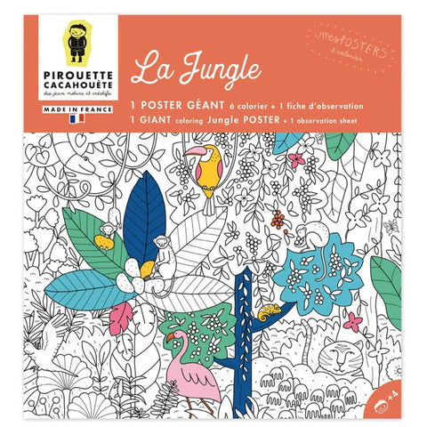 Poster à colorier La Jungle
