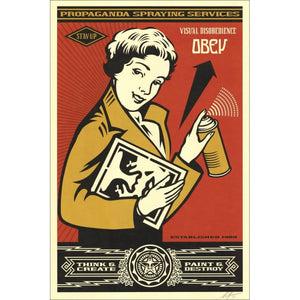 Obey Shepar Fairey Lithographie OBEY STAY UP GIRL