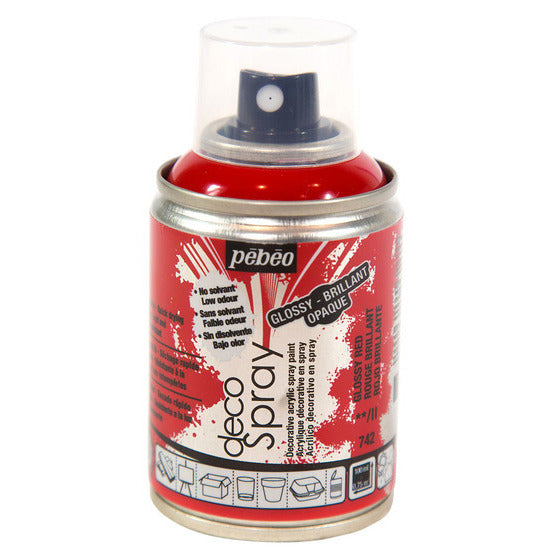 Deco Spray Brillant rouge 100ml - Pébéo