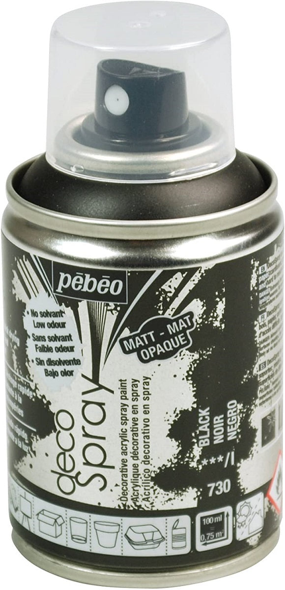 Deco Spray Noir 100ml - Pébéo