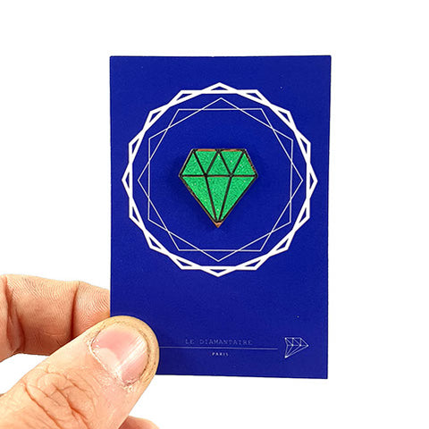 Le Diamantaire - Pins turquoise paillettes